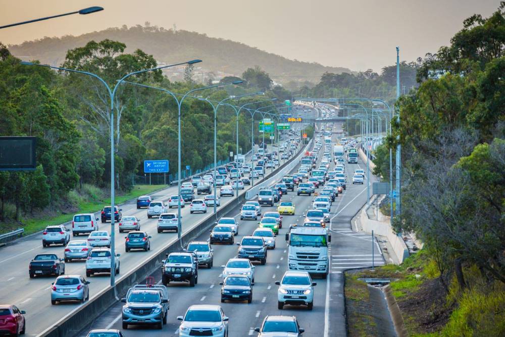 M1 Motorway Queensland traffic
