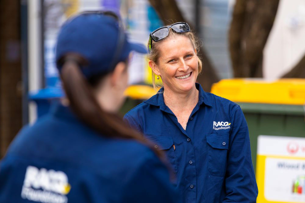 RACQ foundation volunteer gives a helping hand